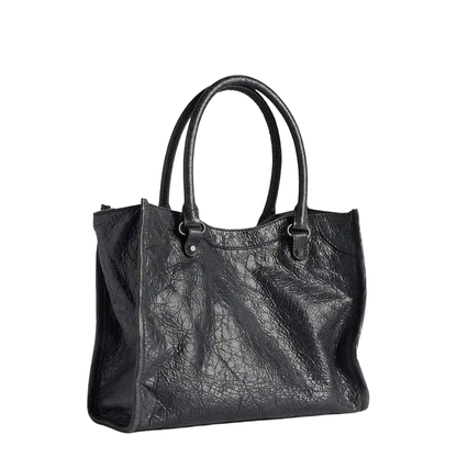 Le City Mini Arena Lambskin Tote Bag - Black - Image 3