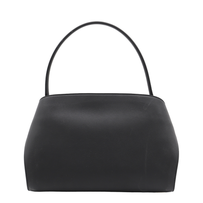 Hug Soft Medium Calf Leather Shoulder Bag - Nero / Burgundy - Image 5