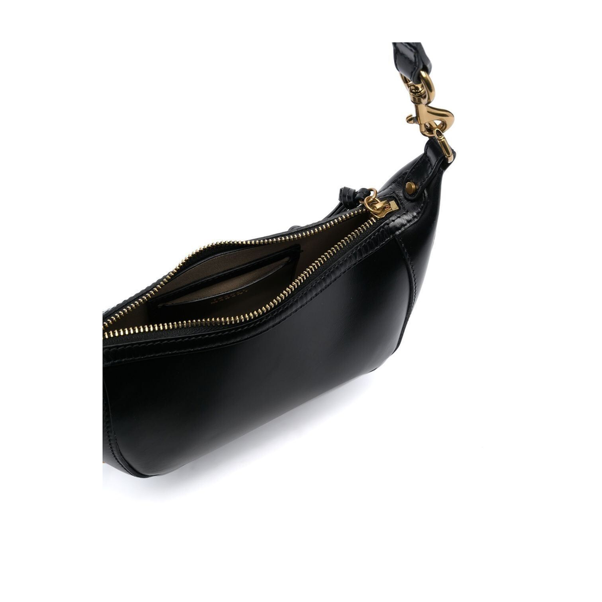 Oskan Moon Calfskin Shoulder Bag - Black - Image 2