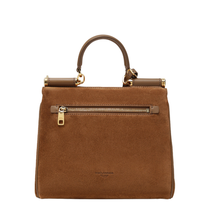 Small Sicily Bag in Camel Split Leather - Image 2