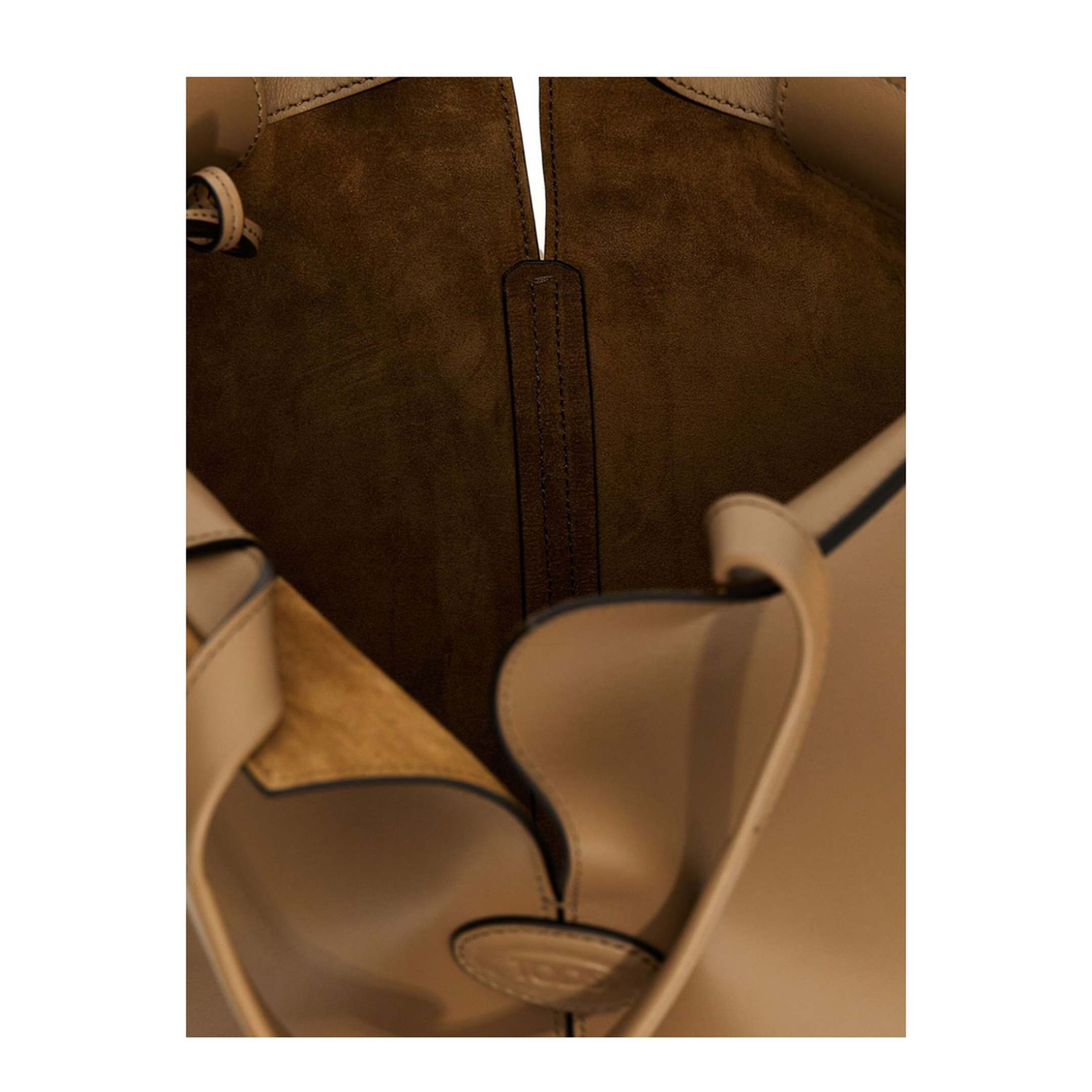 Tod’s Di Bag Folio Small Leather Shopping Bag - Cappuccino - Image 2
