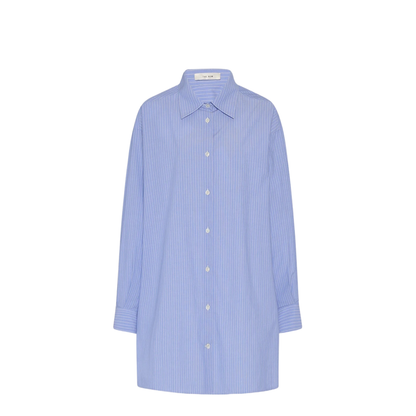 Luka Shirt Blue in Cotton - Image 1
