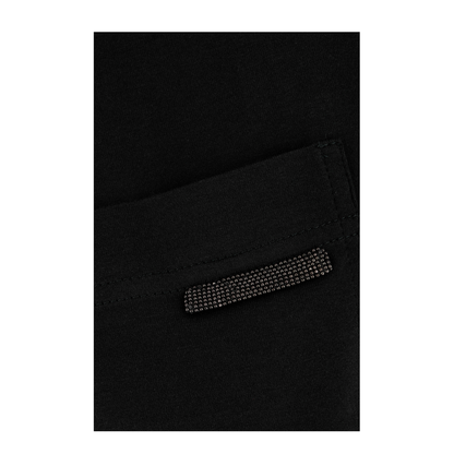 Black Cotton T-Shirt - Image 3