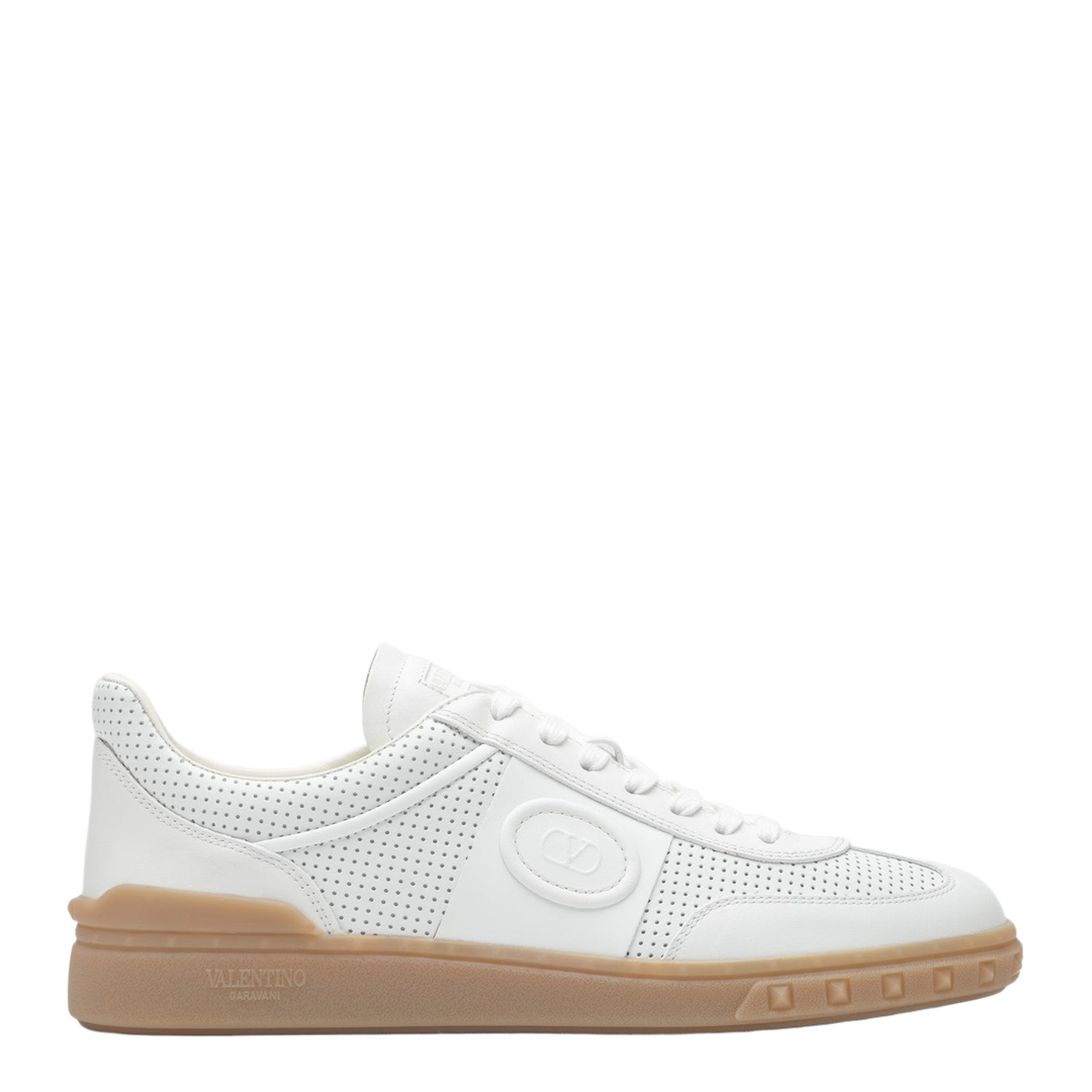 Upvillage Sneakers White in Perforated Leather - Image 1