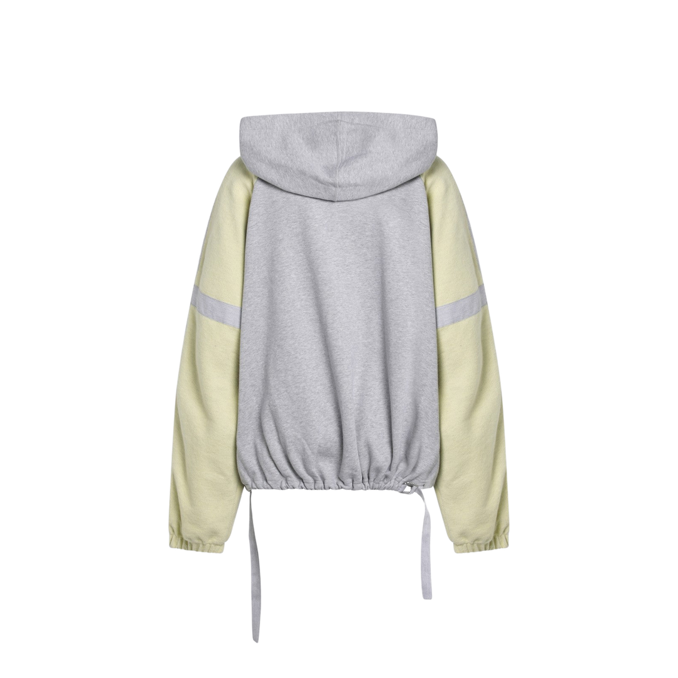Grey Light Yellow Bomber Sweatshirt - Image 2