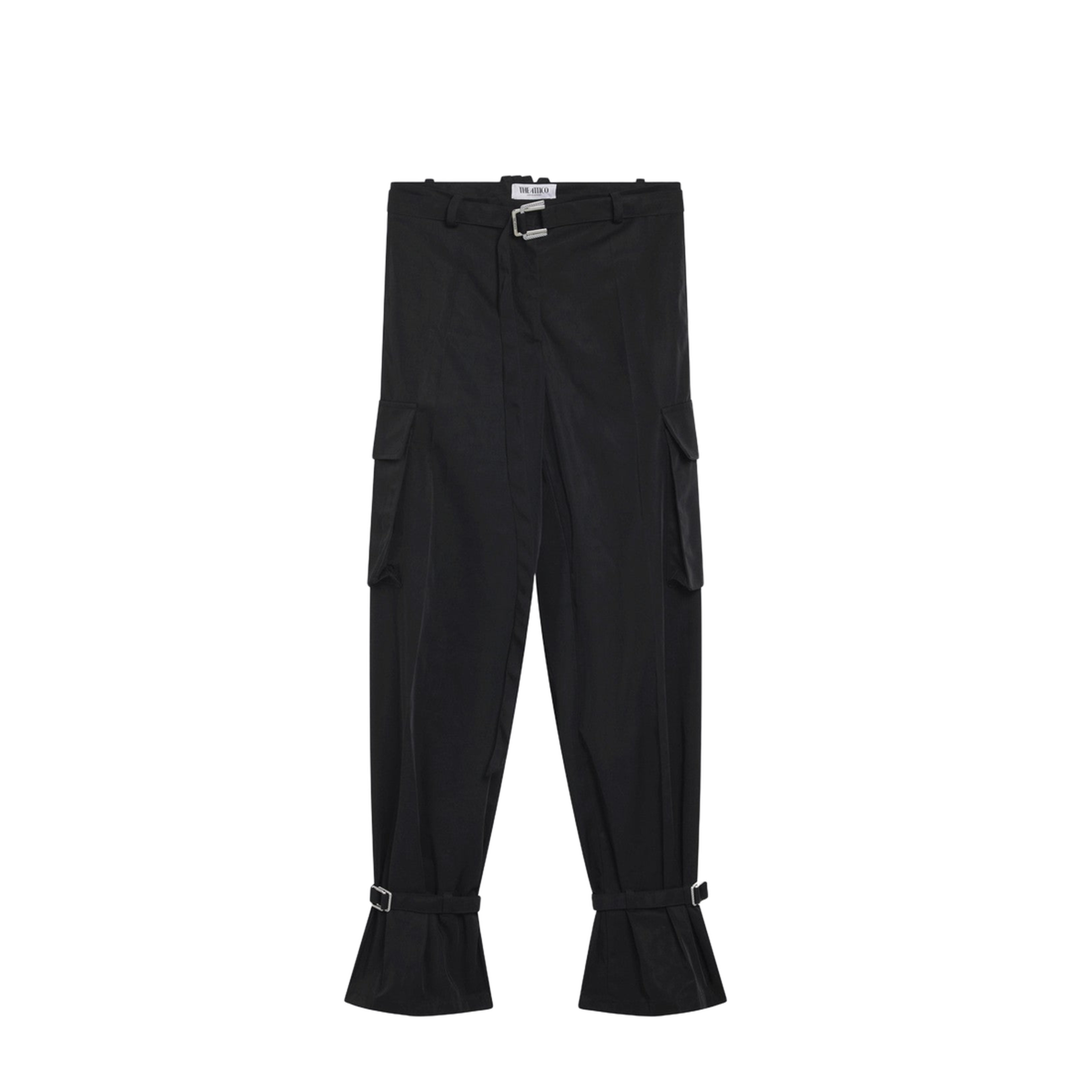 Black Nylon Trousers - Image 1