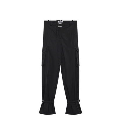 Black Nylon Trousers - Image 1