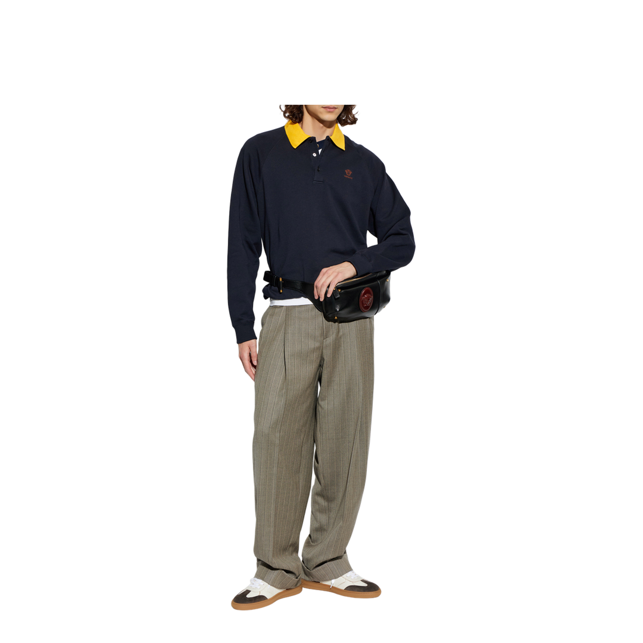 Cotton Polo Shirt with Embroidered Logo - Image 2