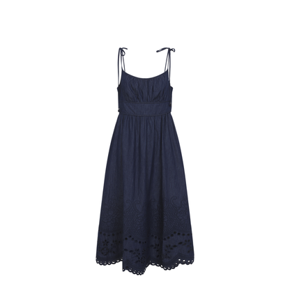 Mahon Broderie Denim Midi Dress - Image 2