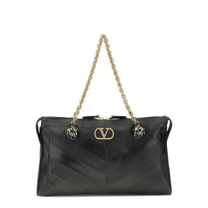 Panthea Chevron Medium Shoulder Bag - Image 1