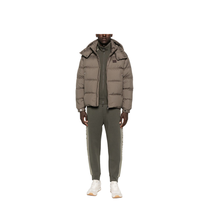 Water-repellent, quilted ripstop nylon hooded down jacket - Image 2