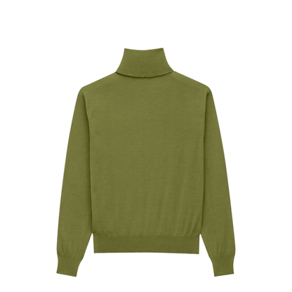 Cashmere Wool and Silk Turtleneck Pullover - Image 2