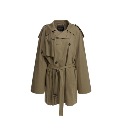 Cropped Light Trench in Explorer Beige - Image 1