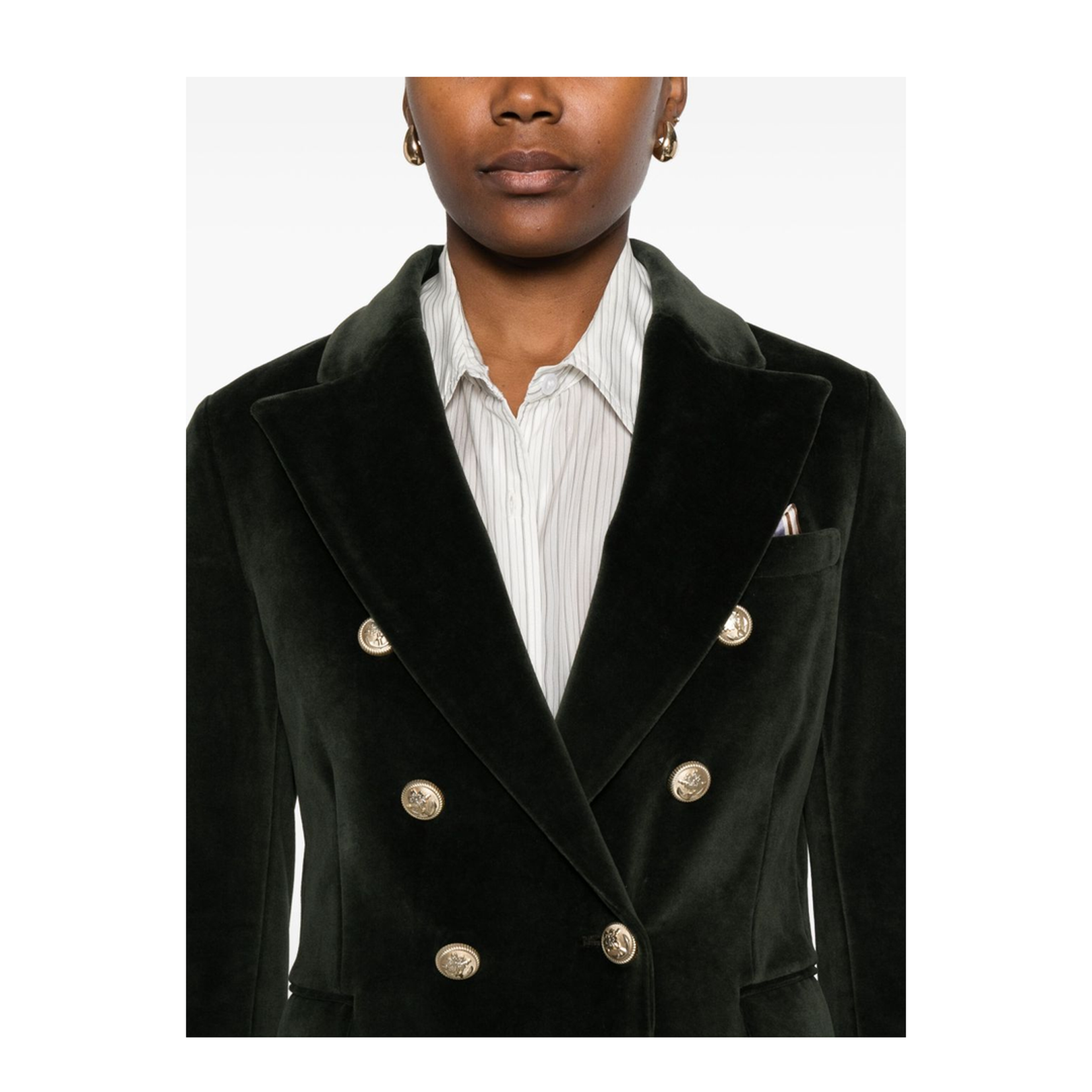 Cotton Double-Breasted Jacket - Image 4