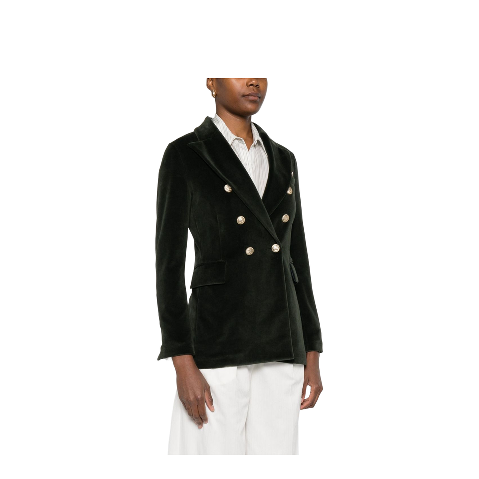 Cotton Double-Breasted Jacket - Image 3