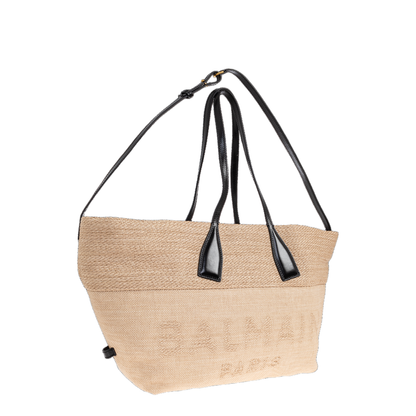 Track Raffia Tote Bag - Image 4