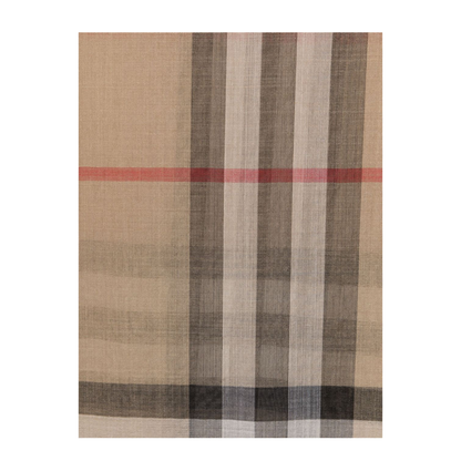 Giant Check Wool and Silk Scarf - Image 3