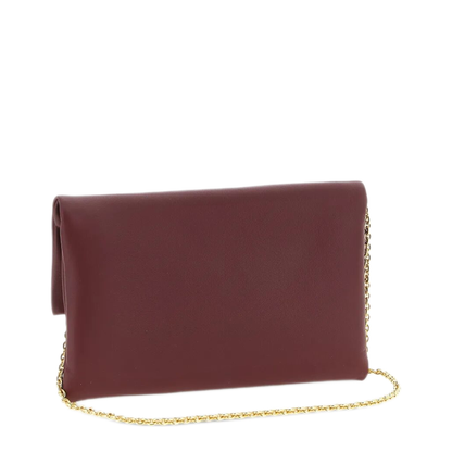 Medium Lambskin Pouch - Burgundy - Image 3