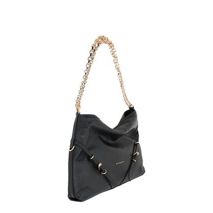 Voyou Chain Medium Grainy Leather Shoulder Bag - Image 3