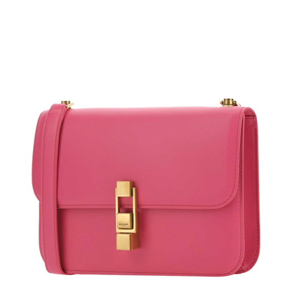 Le Carré Small Leather Shoulder Bag - Fuchsia - Image 2
