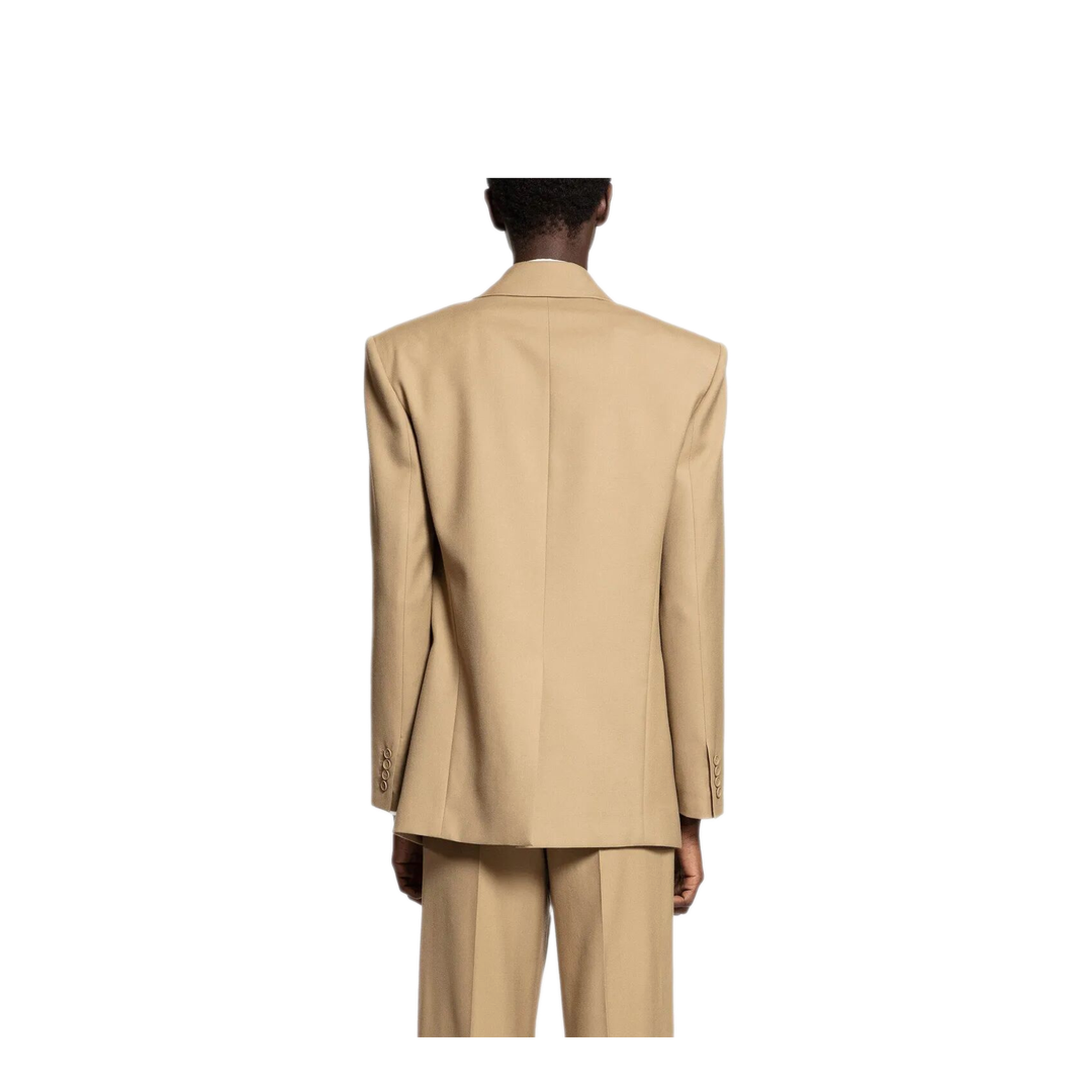 Wool Gabardine Single-Breasted Jacket - Image 4