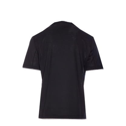 Layered-Effect Silk-Cotton T-Shirt - Image 2