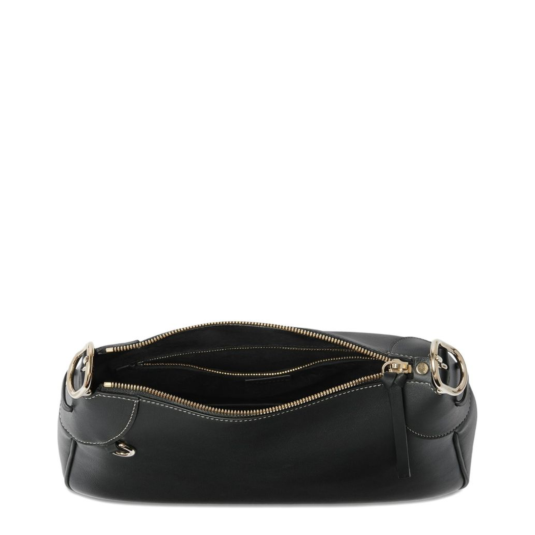 GG Emblem Leather Bucket Bag - Black - Image 3