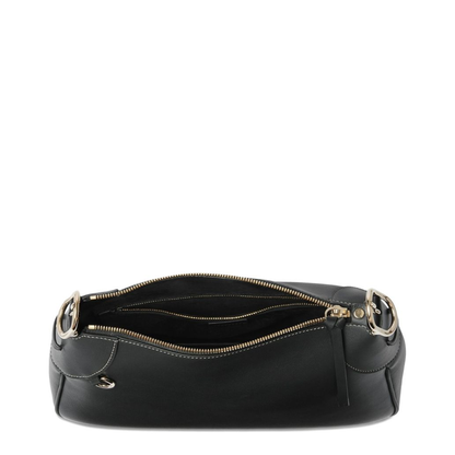 GG Emblem Leather Bucket Bag - Black - Image 3