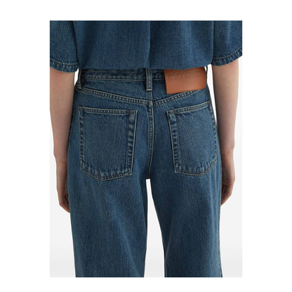 Flared Denim Trousers - Image 3