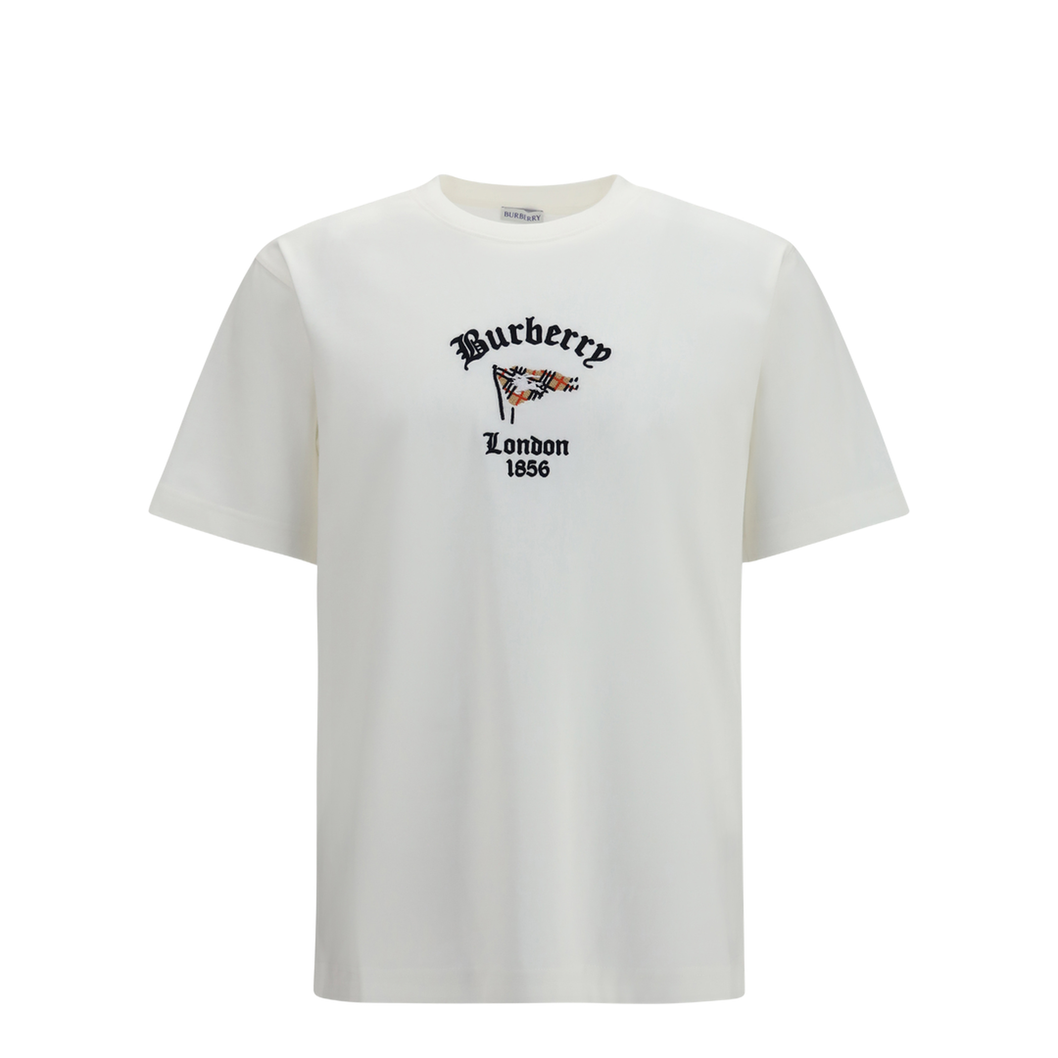 Check Cotton T-Shirt - Image 1