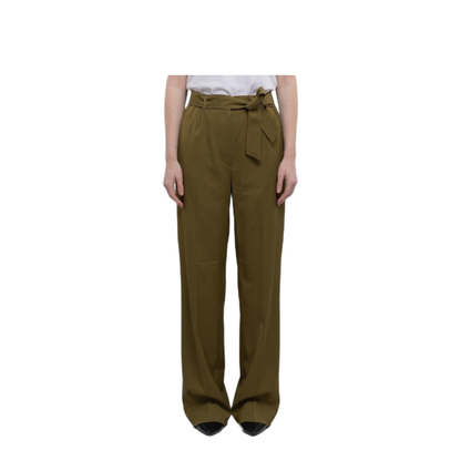 Editto Wool Trousers with Belt - Image 1
