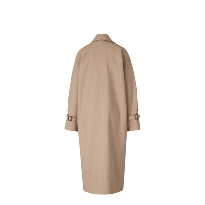 Double-Breasted Cotton Trench Coat - Image 2