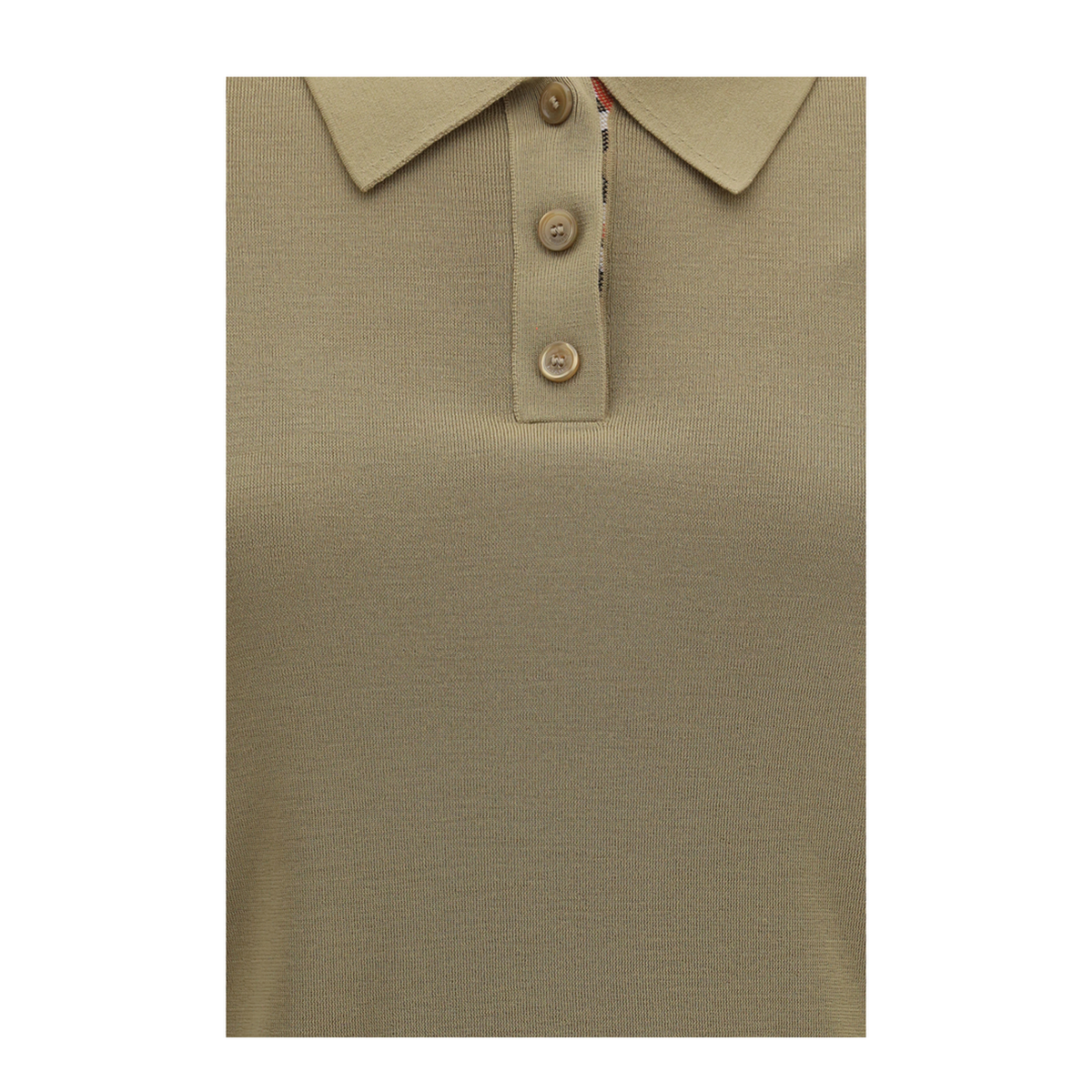 Knit Polo With Check Trim - Image 3