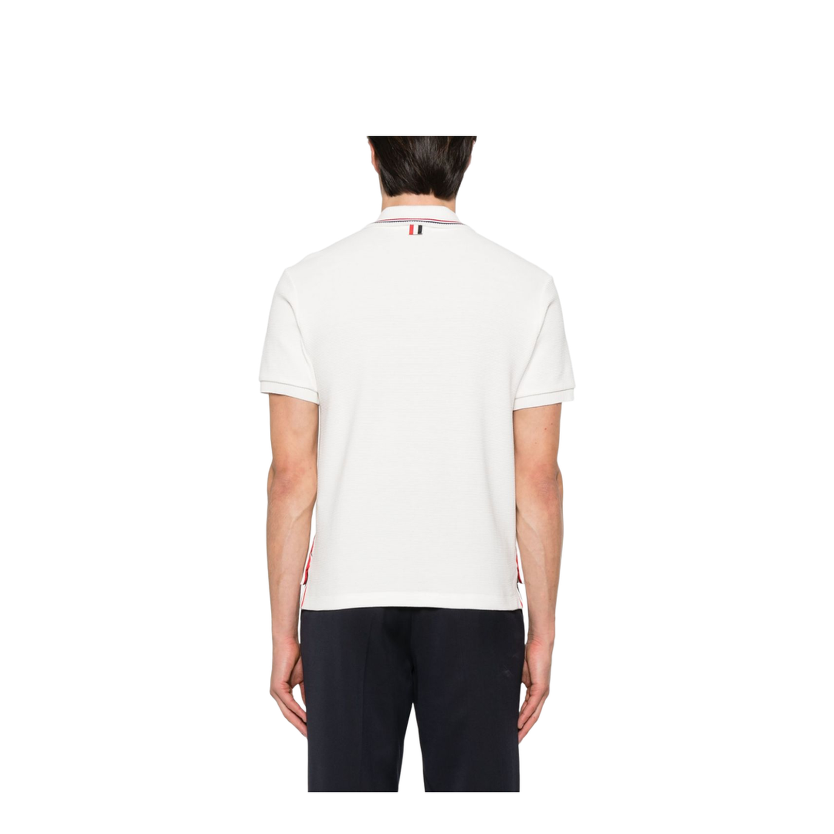Cotton Waffle Rib Cuff Polo - Image 4