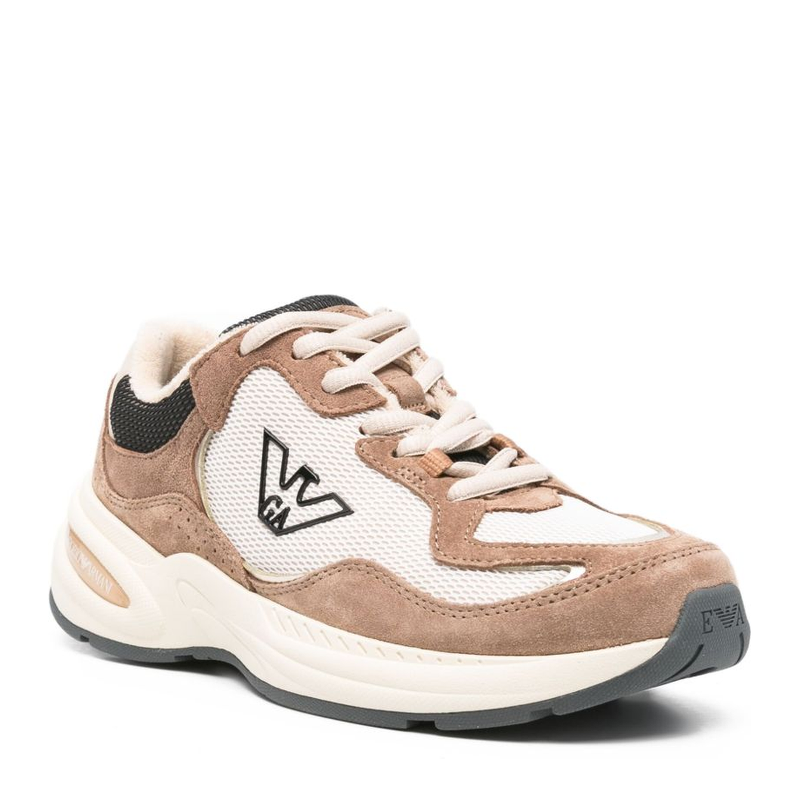 Mesh Sneakers with Suede Details - Image 4