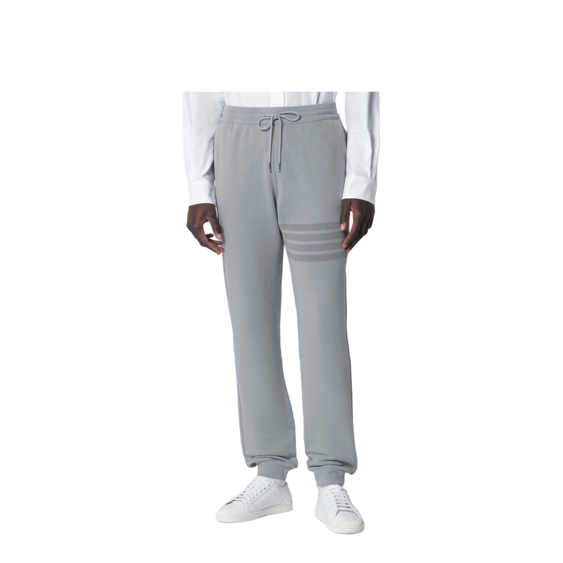 Sweatpants with Overdyed 4 Bar in Solid Loopback - Image 1
