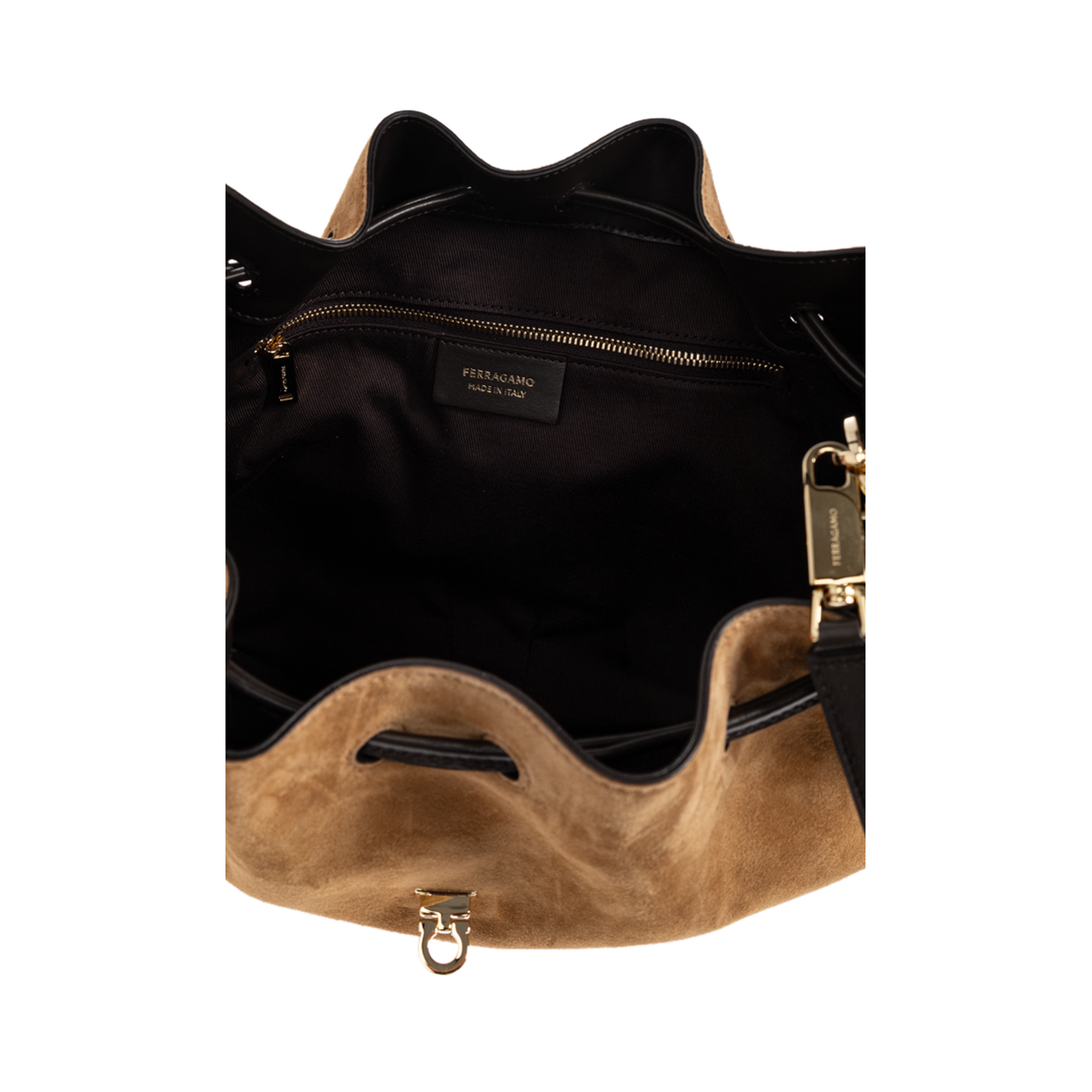 Hug Suede Bucket Bag - Naturale - Image 5