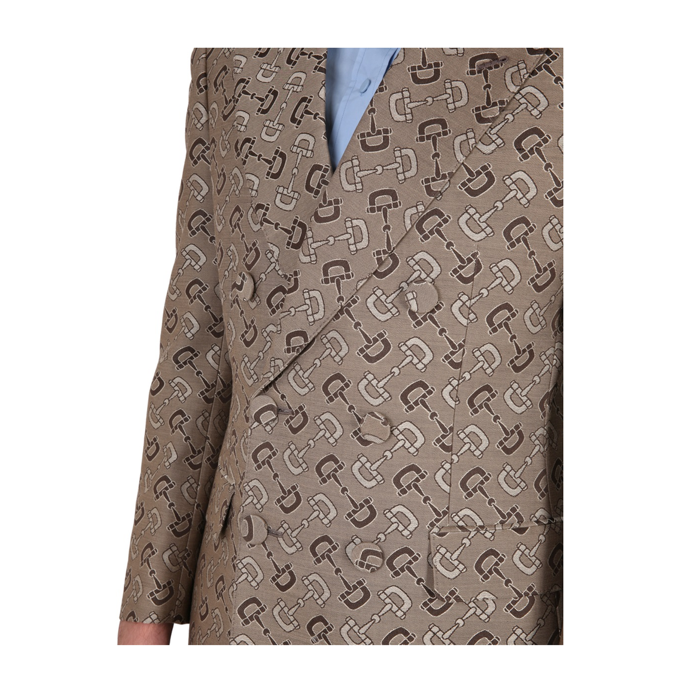 Maxi Clamp Pattern Cotton Jacket - Image 5