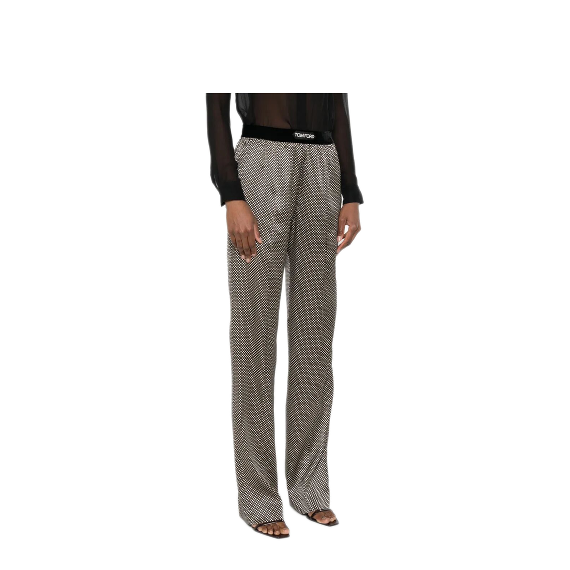 Polka Dot Signature Silk PJ Pants - Image 4