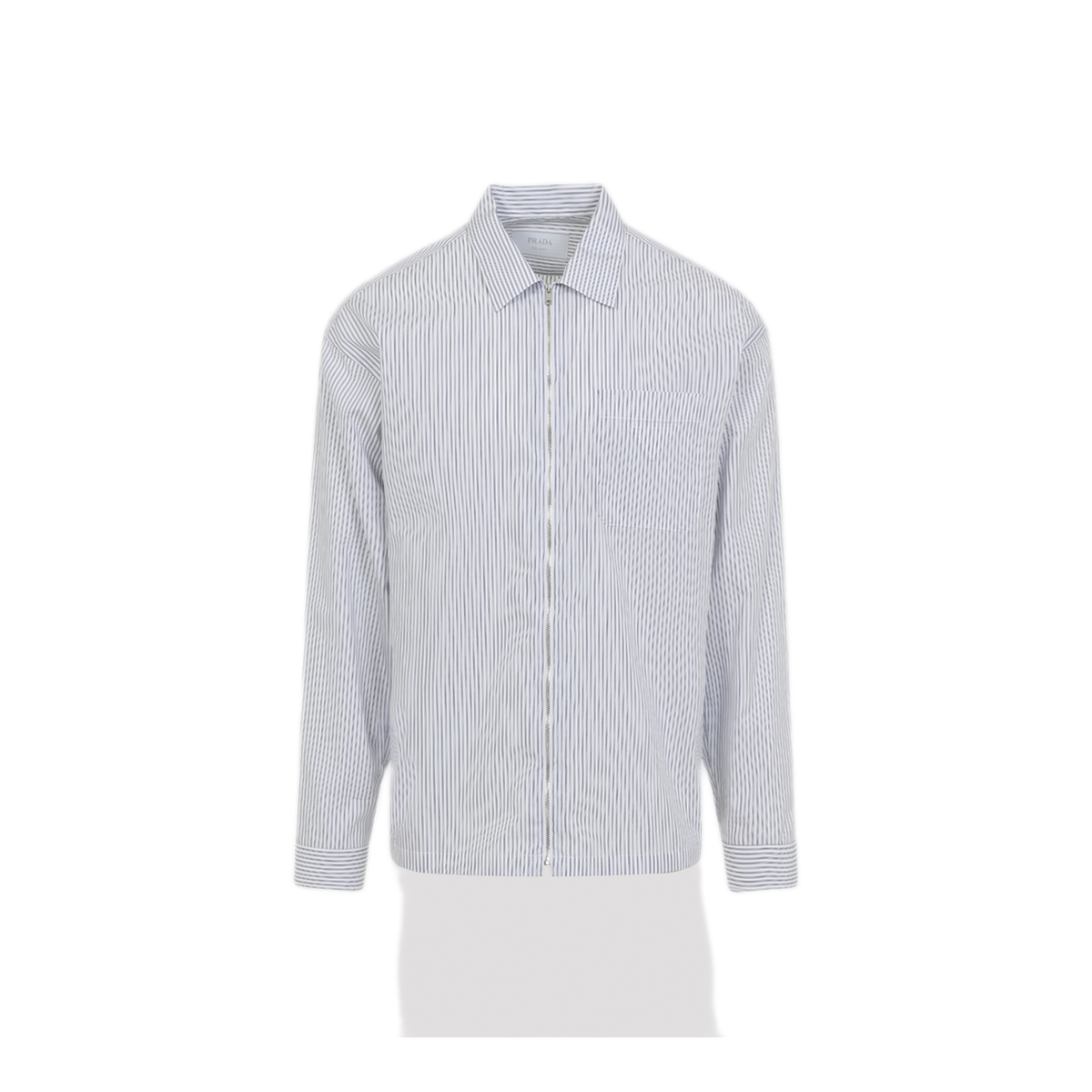 Blue And White Cotton Shirt - Image 1