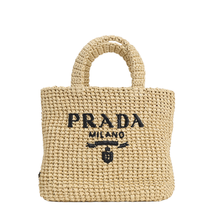Straw Handbag Beige - Image 3