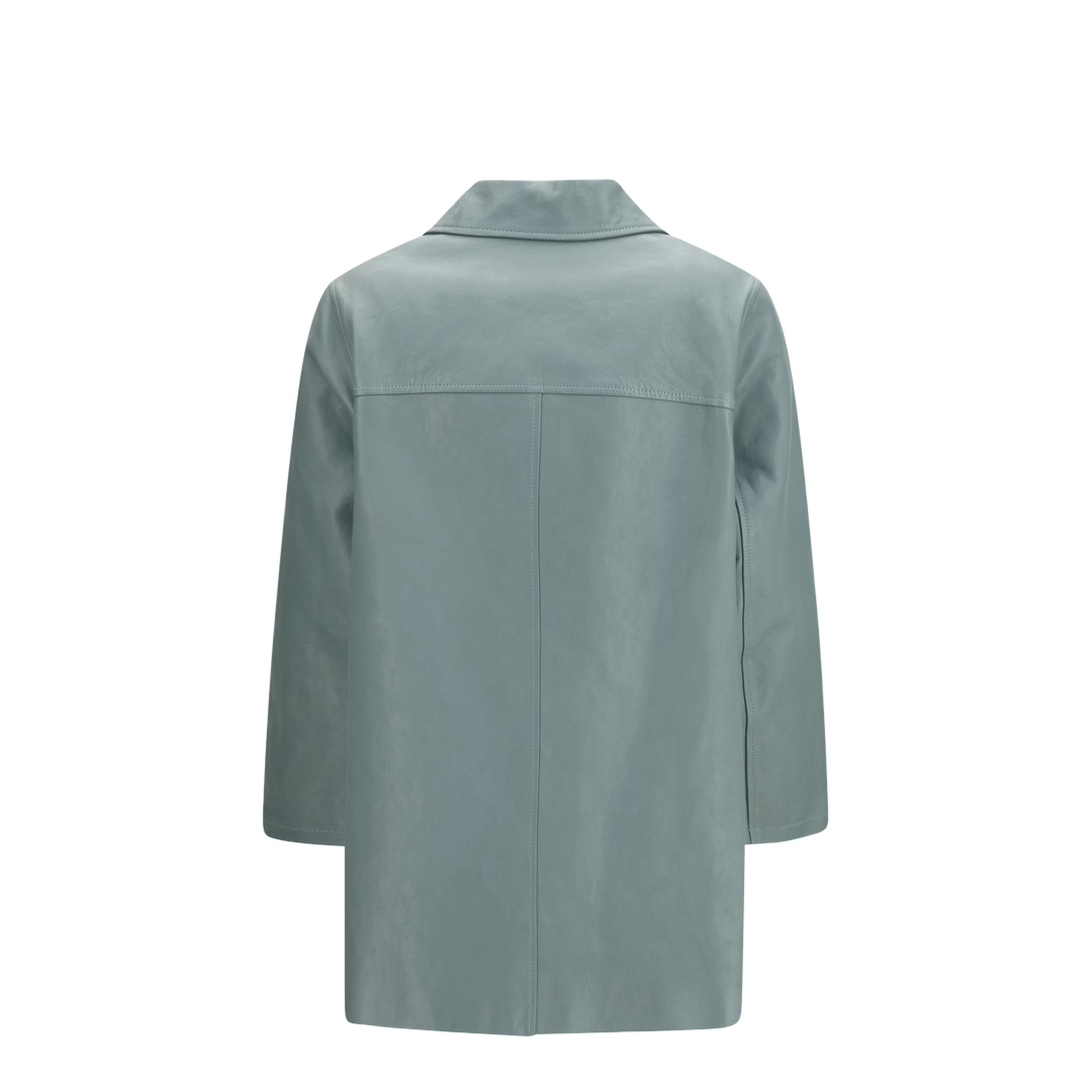 Long Lambskin Leather Jacket - Image 2