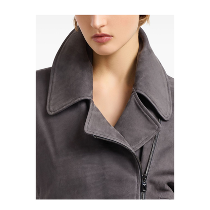 Icon Nubuck Calf Leather Biker Jacket - Image 4