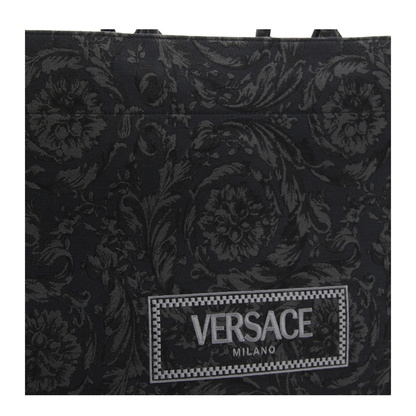 Embroidered Fabric Big Athena Shopping Bag - Image 4