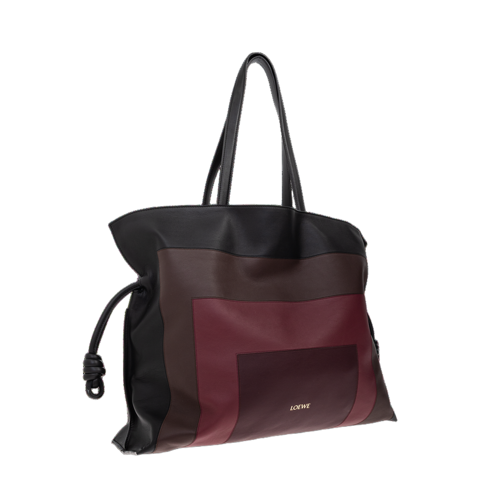 Flamenco XL Shopper Bag Black Burgundy - Image 4