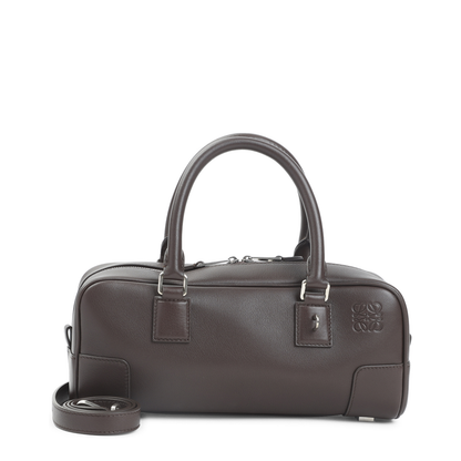 Amazona 23 Cropped Bag in Shiny Calfskin Brown - Image 2