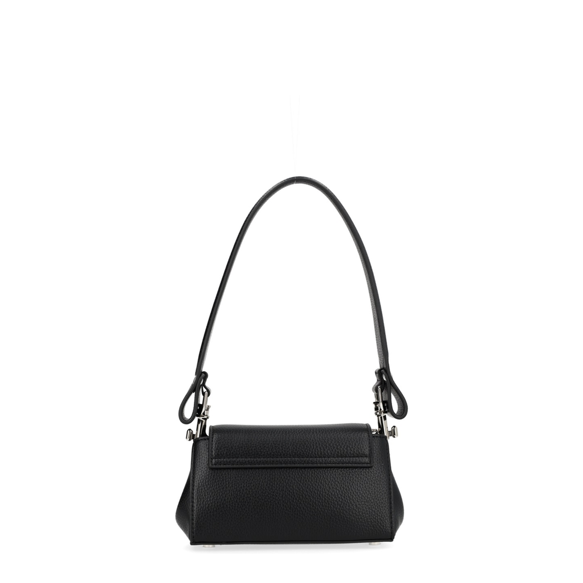 Hazel Small PU Shoulder Bag - Black - Image 3