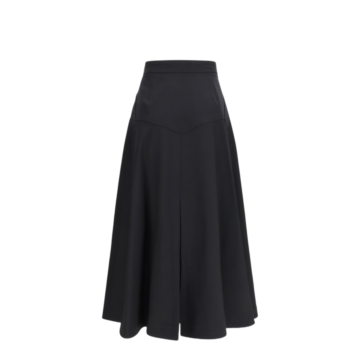 Wool Twill Midi Skirt - Image 2