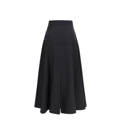 Wool Twill Midi Skirt - Image 2