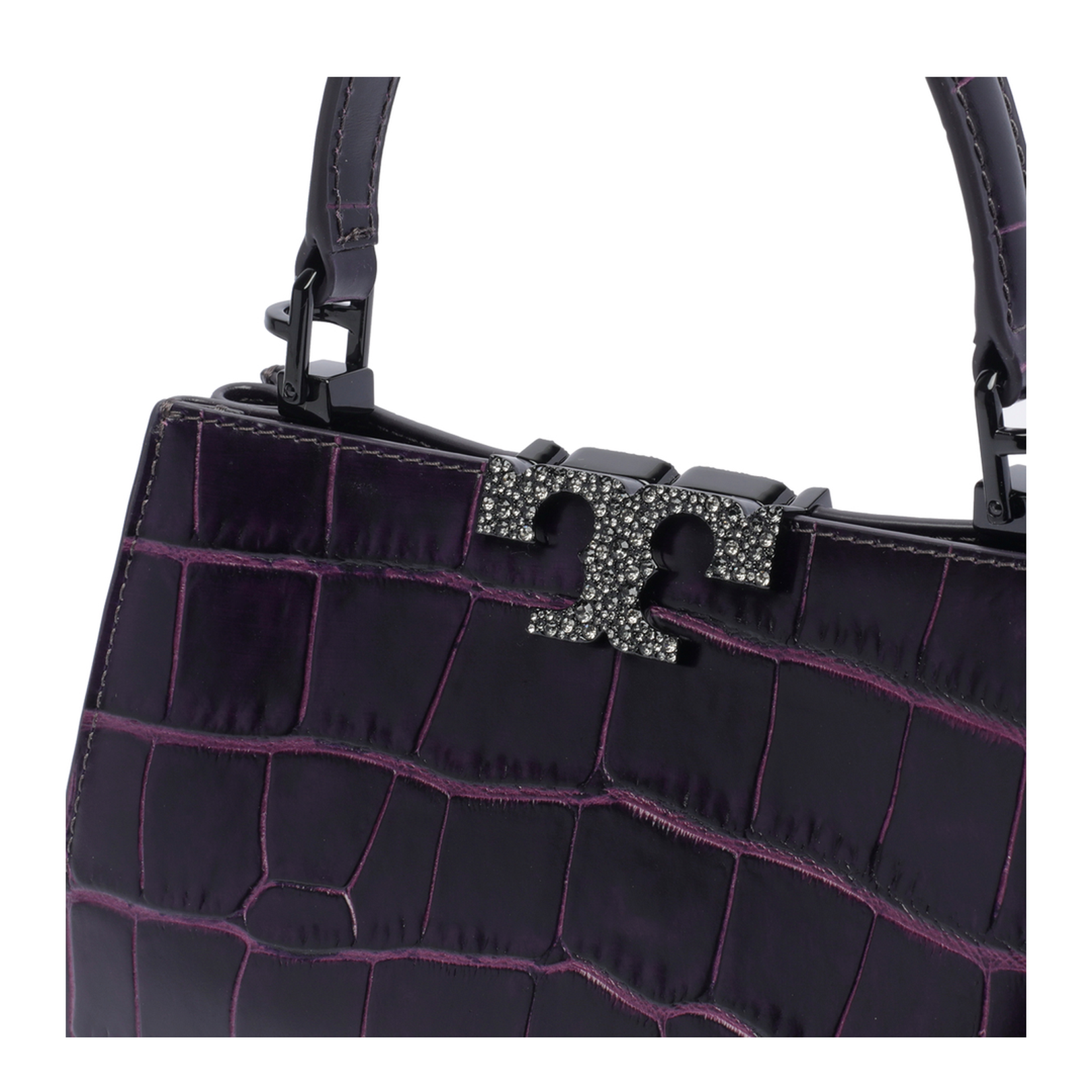 Eleanor Croc Embossed Mini Satchel - Image 4
